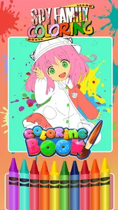Sppy X Family Coloring Book screenshot 1