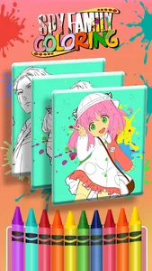 Sppy X Family Coloring Book screenshot 2