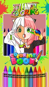 Sppy X Family Coloring Book screenshot 3