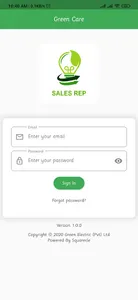 Green Care Sales Rep screenshot 1