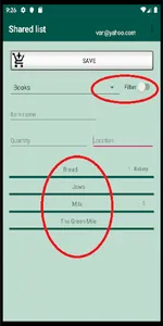 Shared Lists screenshot 2