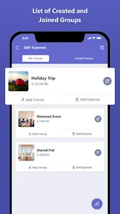 Share & Split Group Expenses screenshot 1