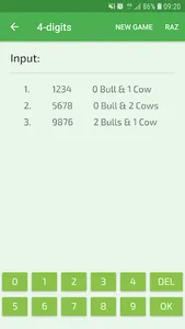 Bulls and Cows Pro screenshot 1