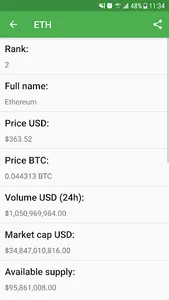 Crypto Coins Watcher Pro screenshot 3
