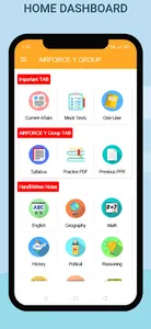 Airforce Y Group: Mock Tests screenshot 0