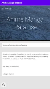 AnimeMangaParadise screenshot 0