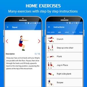 30 Day Home Workouts screenshot 1