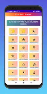 Star Text Symbol & Star Emoji  screenshot 0
