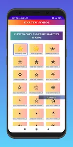 Star Text Symbol & Star Emoji  screenshot 1