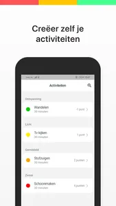Energie balans planner screenshot 1