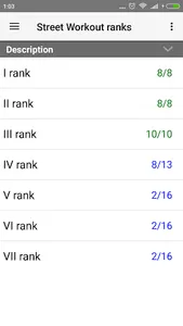 Street Workout Ranks screenshot 1