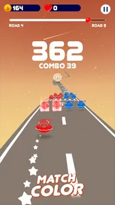 Space Road: color ball game screenshot 2