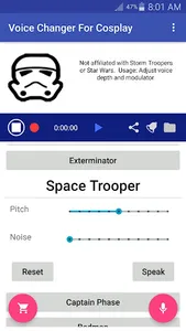Voice Changer Mic: Cosplay - u screenshot 13