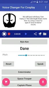 Voice Changer Mic: Cosplay - u screenshot 3