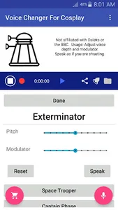 Voice Changer Mic: Cosplay - u screenshot 4