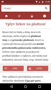 Plodnosť a lieky screenshot 0
