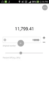 Percentage Slide Calculator screenshot 2