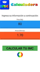 IMC Calculadora Beta screenshot 0