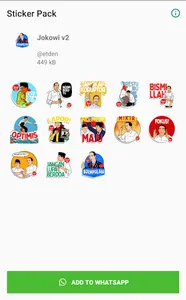 Jokowi Sticker for Whatsapp ve screenshot 1
