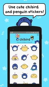 Chibird Sticker Keyboard screenshot 1