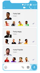Football Players Stickers For  screenshot 1