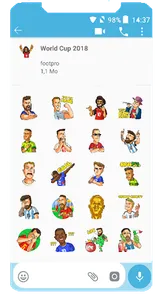 Football Players Stickers For  screenshot 2