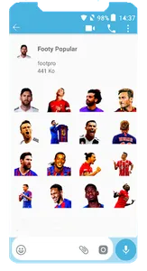 Football Players Stickers For  screenshot 4