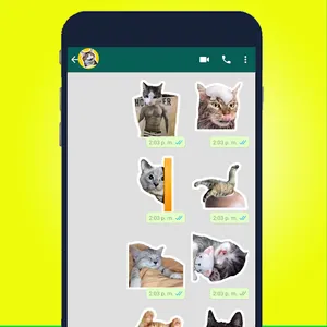 CatStick gatos WAStickerApps screenshot 0