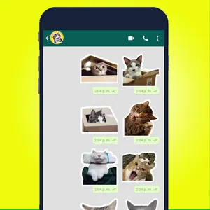 CatStick gatos WAStickerApps screenshot 1