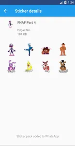 WAStickers - Fnaf Stickers screenshot 2