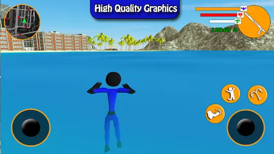 US Police Stickman Rope Hero screenshot 6