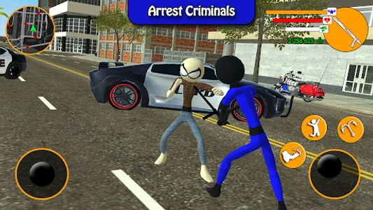 US Police Stickman Rope Hero screenshot 7