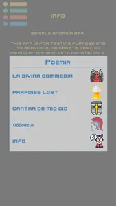 Poemia - Test Menu for Constru screenshot 0