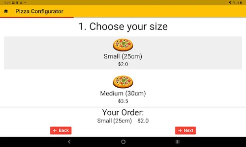 Pizza Configurator screenshot 12