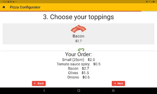 Pizza Configurator screenshot 13