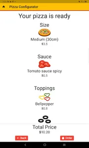 Pizza Configurator screenshot 4