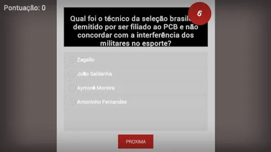 Game Quiz Ditadura Nunca Mais screenshot 7
