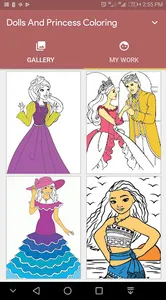 Doll and Princess Coloring Boo screenshot 1