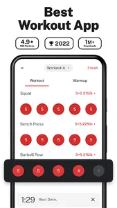 StrongLifts Weight Lifting Log screenshot 0