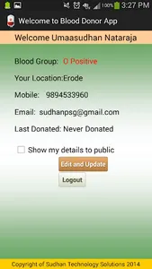 Blood Donors Tamilnadu screenshot 1
