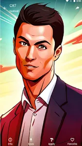 Ronaldo anime Wallpaper screenshot 0