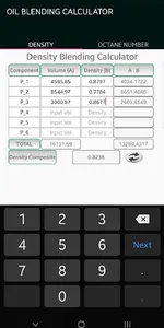 Fuel Oil Blending Calculator screenshot 1