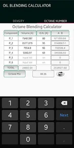 Fuel Oil Blending Calculator screenshot 2