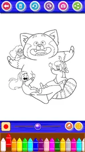Turning Red Coloring Book screenshot 2