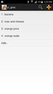 Just a Grocery List screenshot 0