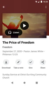 Christ Our King Comm Church screenshot 2