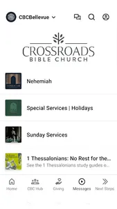 Crossroads Bible Bellevue CBC screenshot 2
