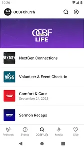 OCBFChurch App screenshot 2