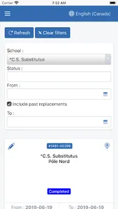 Scolago: Absences and replacem screenshot 1