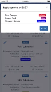 Scolago: Absences and replacem screenshot 5